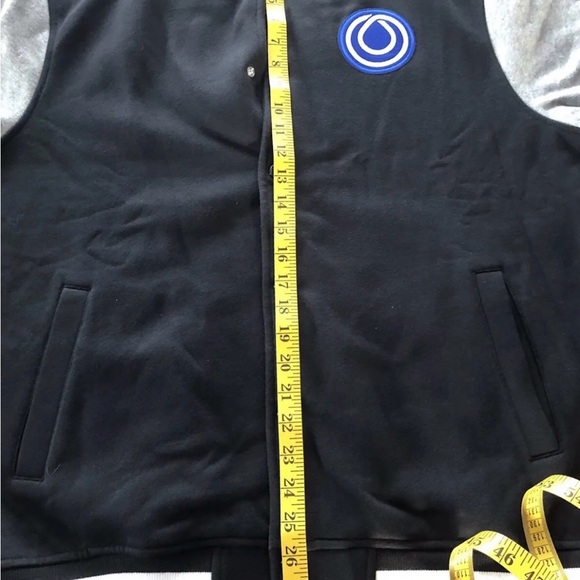 Monat gear varsity jacket coat black grey - Picture 3 of 10